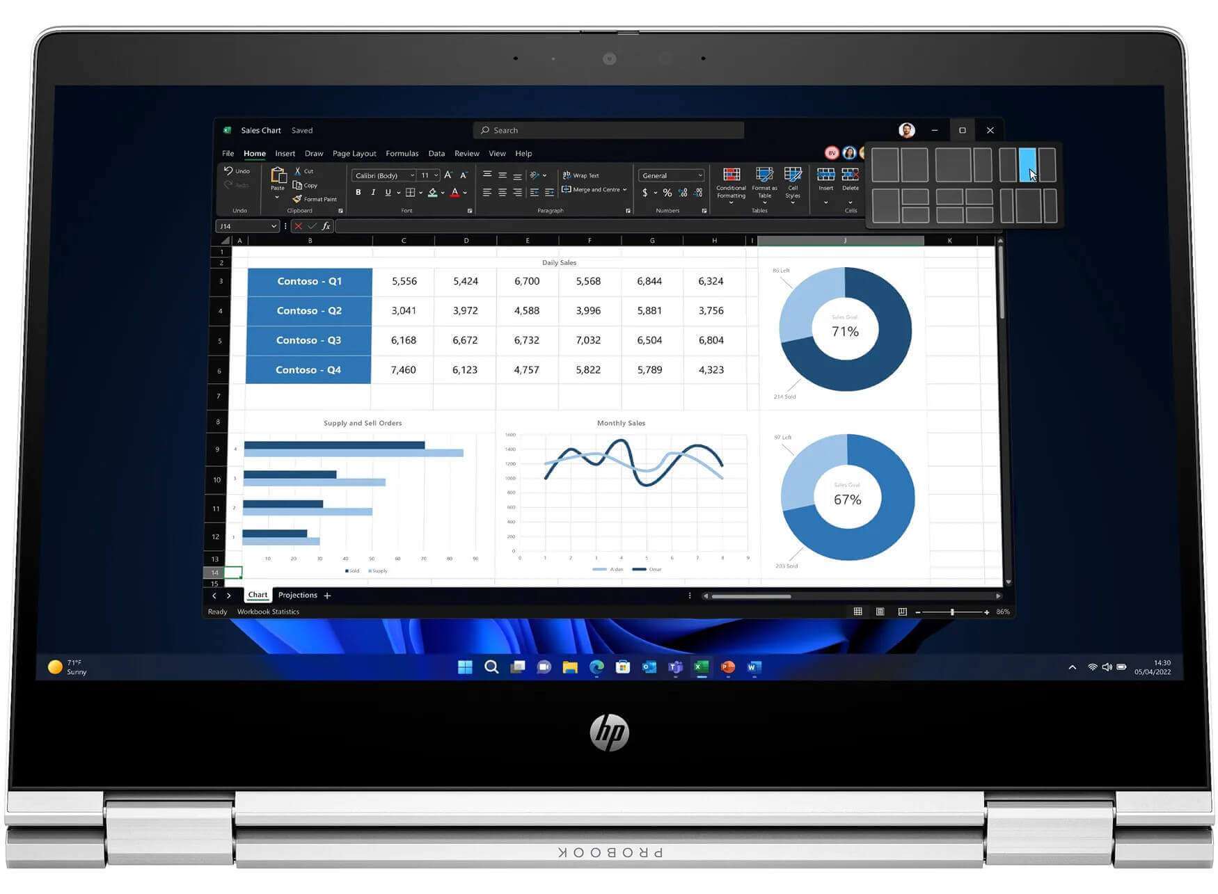 HP ProBook x360 435 G10 13.3' Touchscreen Business Laptop – Ryzen™ 5 - Image 2